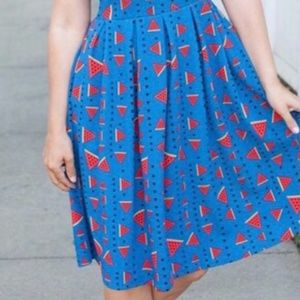 Amelia Midi Dress XL in watermelon print